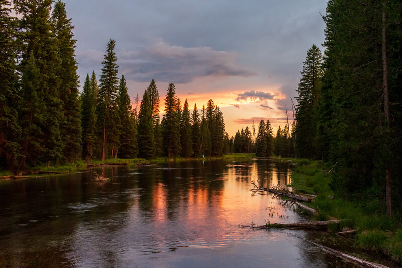 Big Springs at sunset