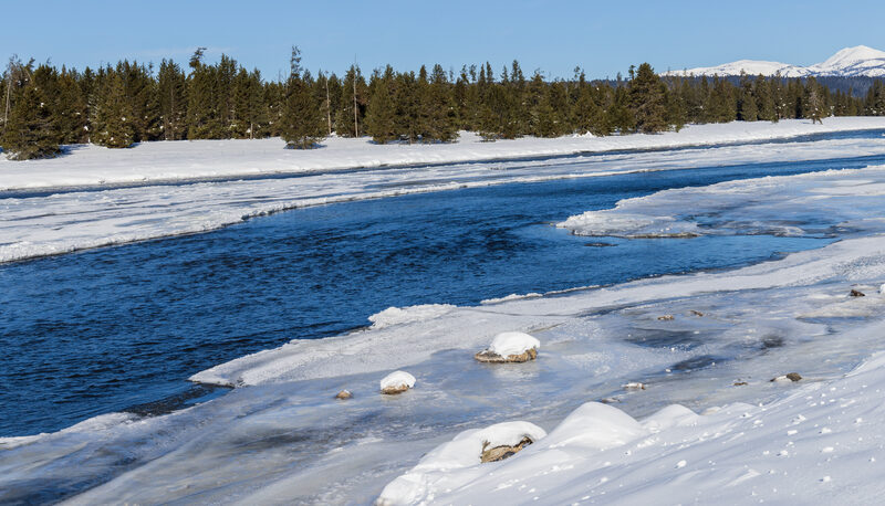 Henry's Fork in winter — Continental Divide snow